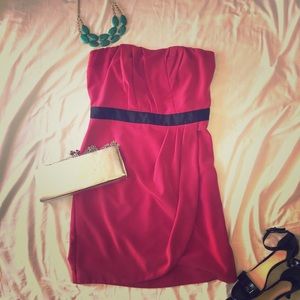 Strapless pink dress size 10.